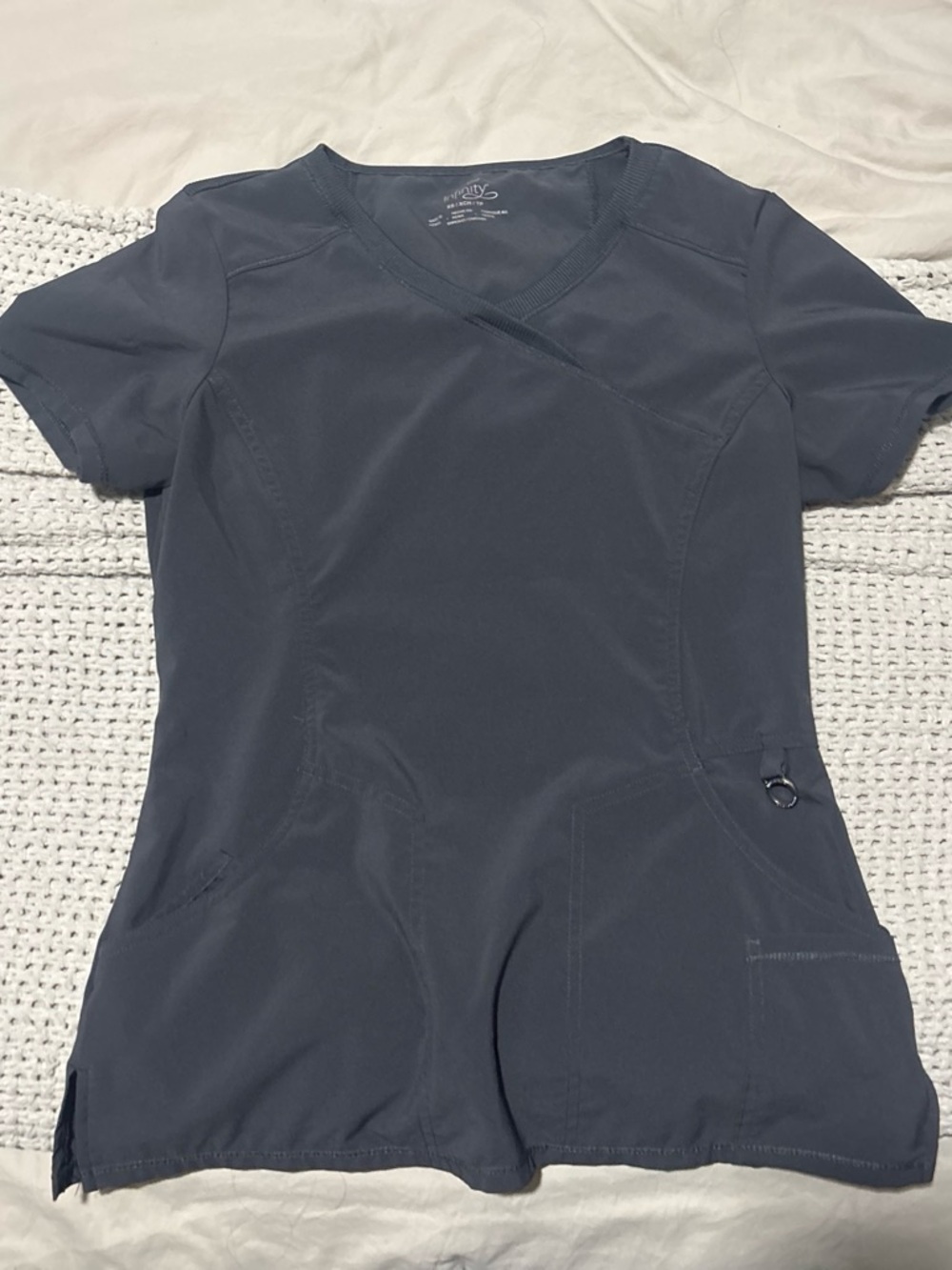 Women's Cross-Front Short Sleeve work top